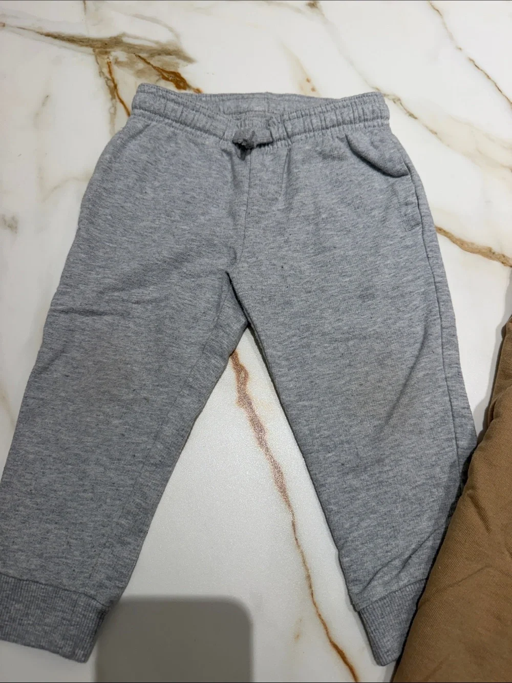 Carter’s Kids Cozy Jogger Pants - Gray, Tan & Olive 24 months